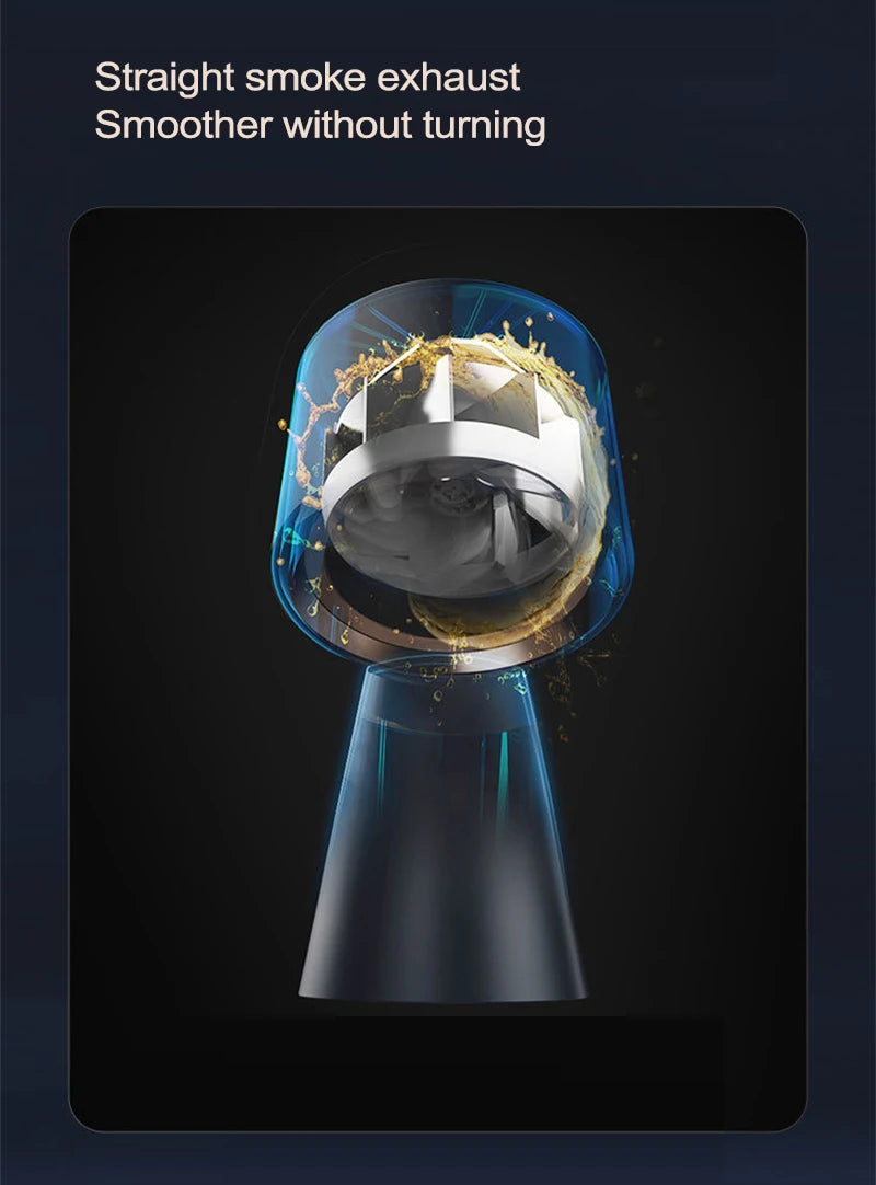 HTT-X6 Desktop Range Hood Household Mini Compact Low Noise Portable Hot Pot Barbecue Companion 30W