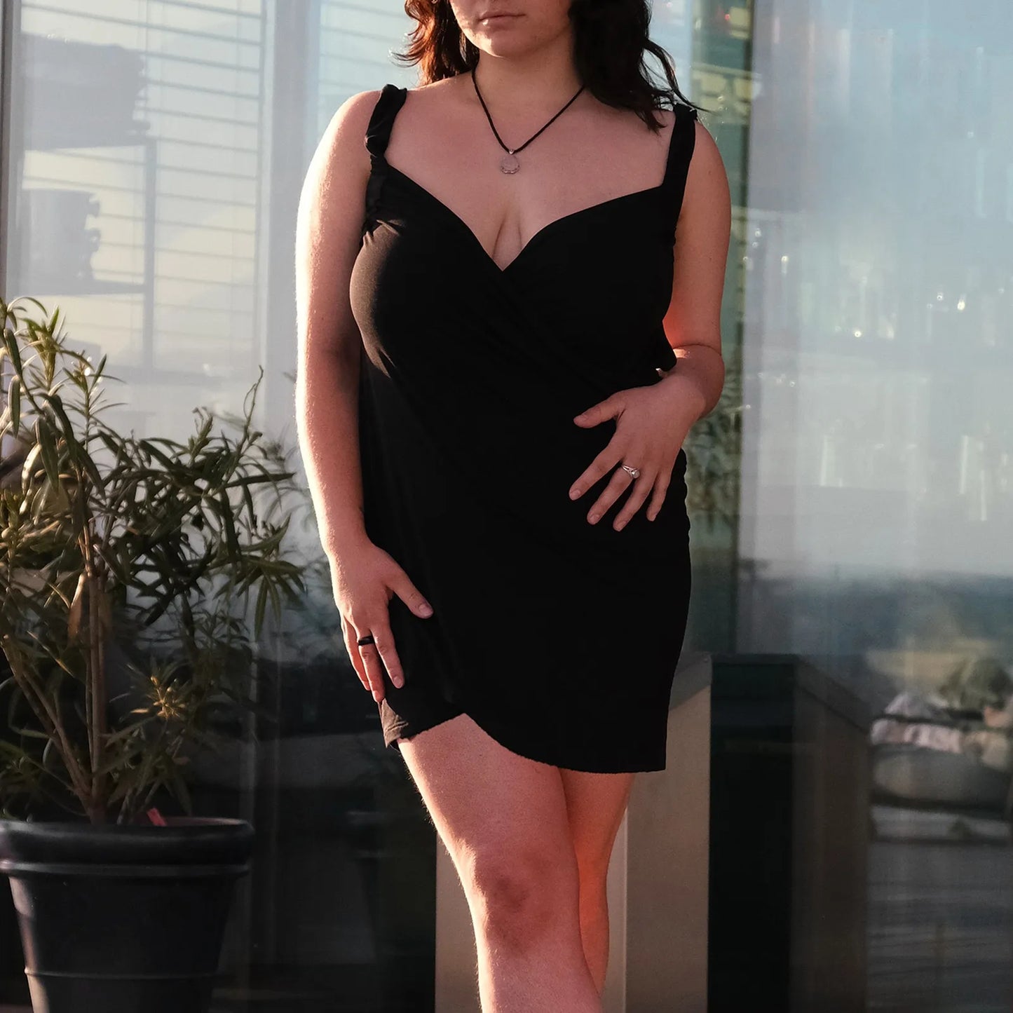 Beach Bamboo Wrap Dress