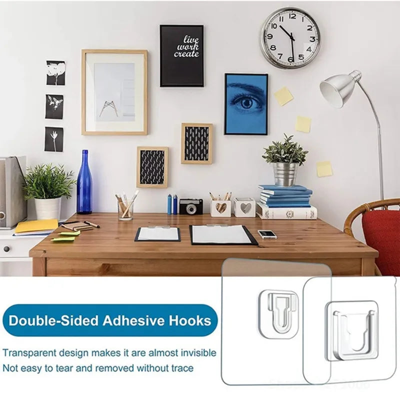 StickEase: Double-Sided Adhesive Wall Hooks