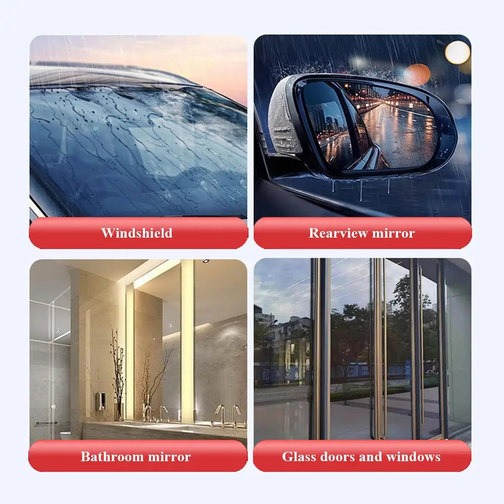 Powerful windshield cleaner and oil film remover