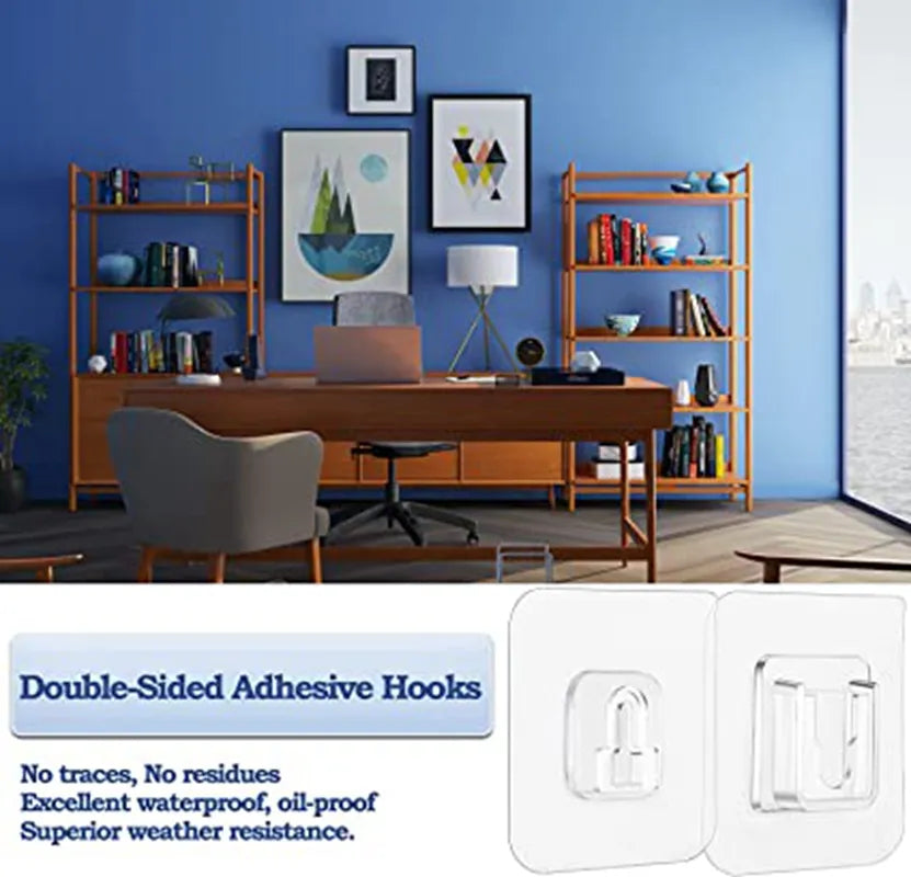 StickEase: Double-Sided Adhesive Wall Hooks