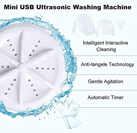 Portable Mini USB Ultrasonic Washing Machine