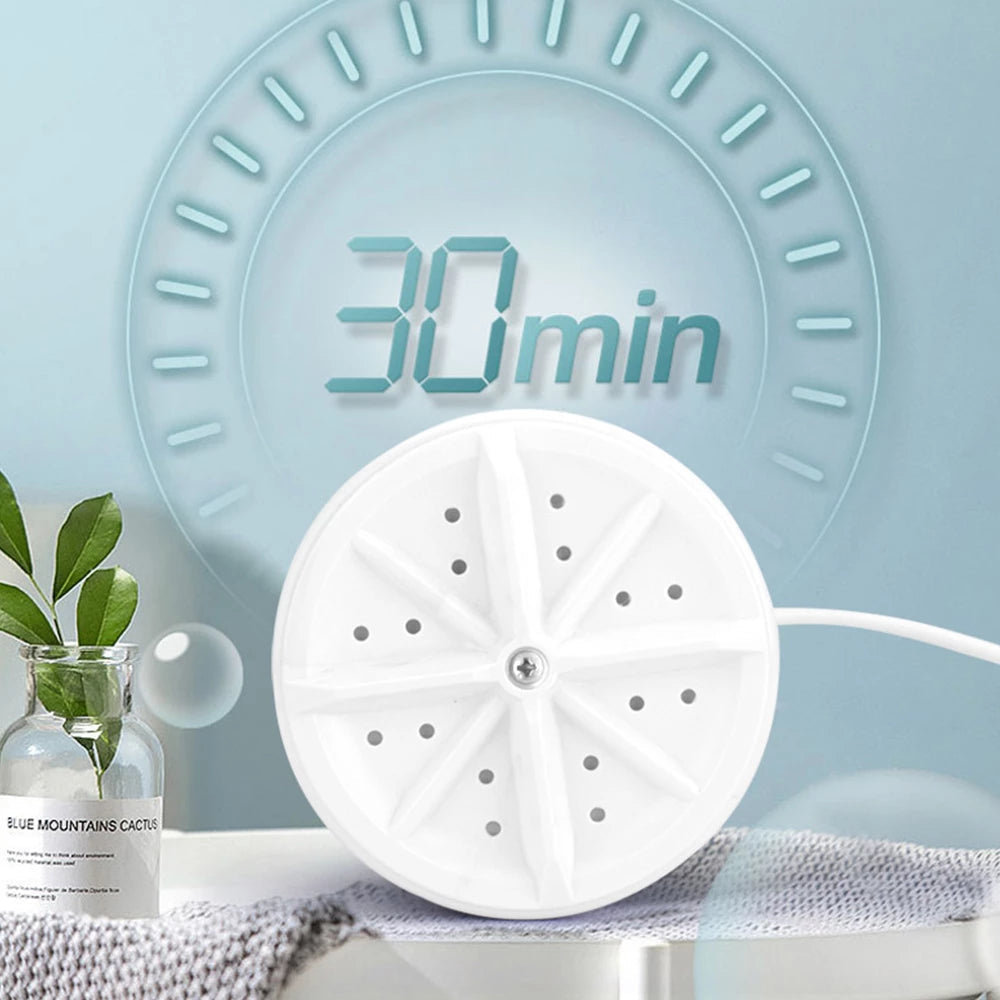 Portable Mini USB Ultrasonic Washing Machine