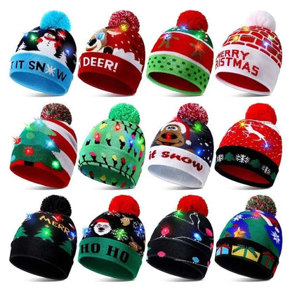 Santa Christmas LED hat