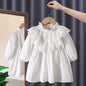 Spring baby girl lace long sleeve dress