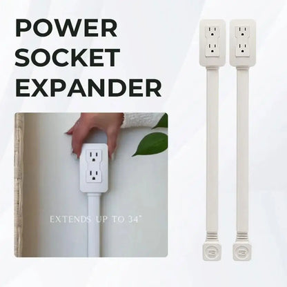Power Socket Expander – 2-Socket 180° Rotating Extension Cord