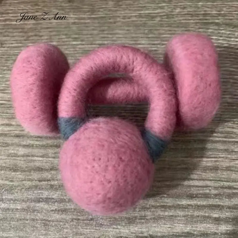 Handmade Mini Barbell Newborn Photo Prop