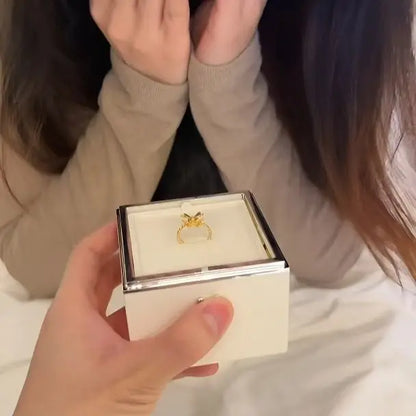 Bear Flip Ring Box