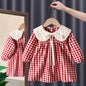Spring baby girl lace long sleeve dress