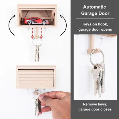 Wooden Wall-Mounted Key Holder
