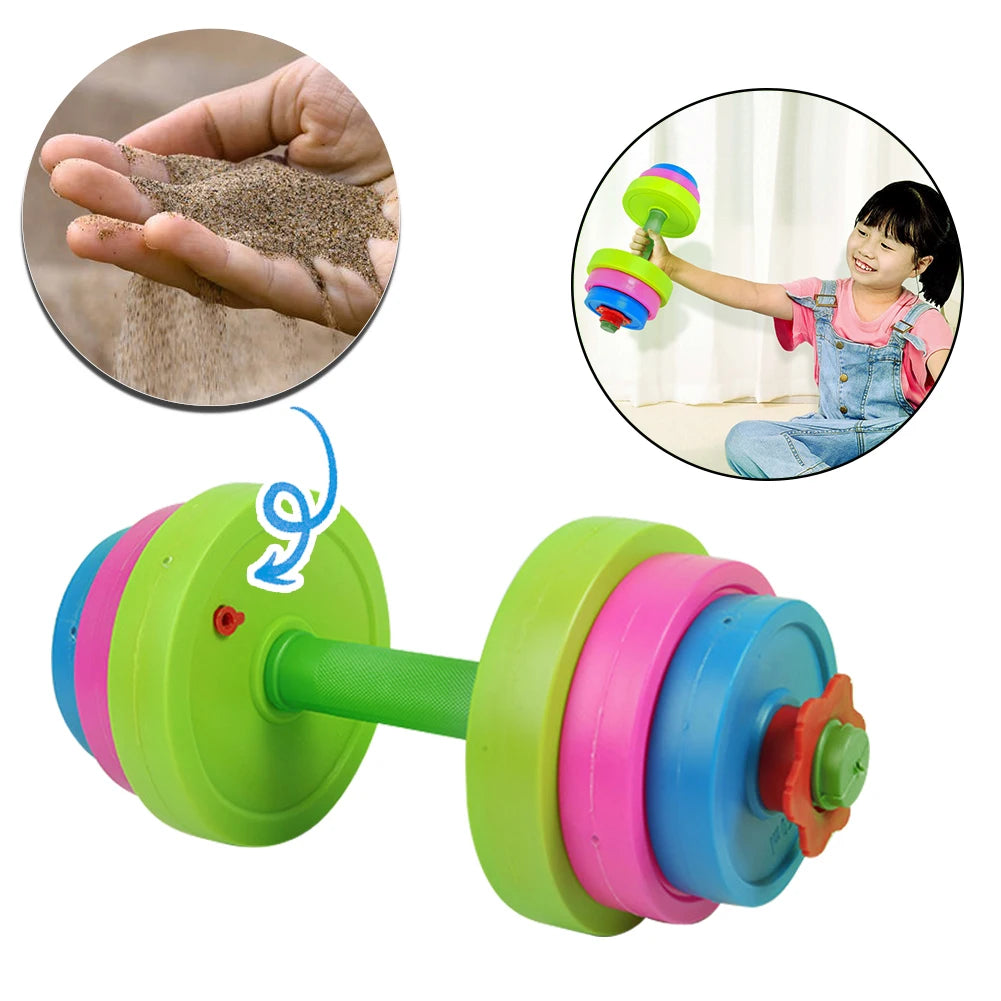 Kids' Sand-Filled Dumbbell Barbell Set