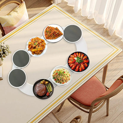 Lazy susan rotating serving turntable