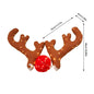 Christmas LED Car Antlers and Red Nose Decoration Set