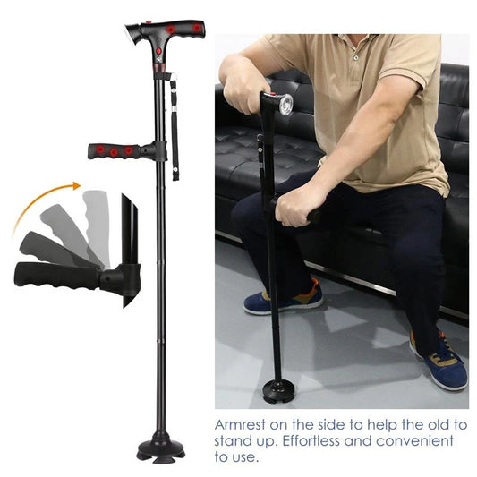 Collapsible Telescopic Folding Walking Stick