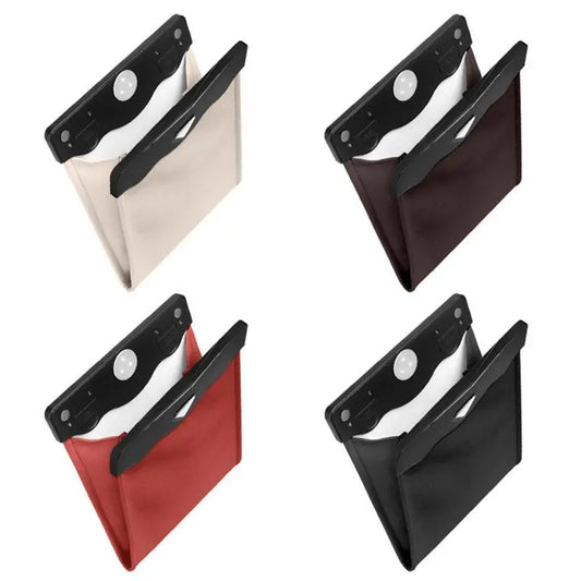 Smart LED Car Trash waterproof polyurethane leather bag