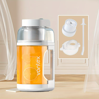 1500ml Portable Blender Bottle  Cordless Juicer for Shakes and Smoothies with 2 Replaceable Lids USB Rechargeable BPA Free Perfect for Gym Fitness Travel Kitchen Outdoor Camping and Sport Water Needs