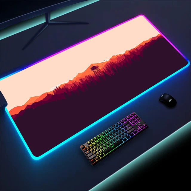RadiantGlow LED Mouse Pad