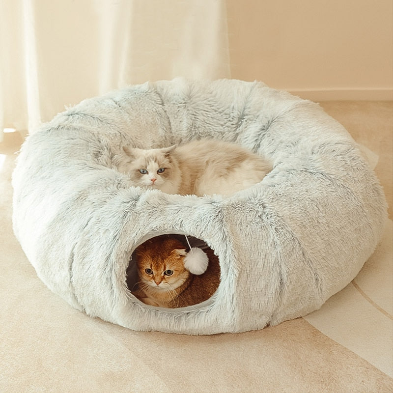 Cozy cat Tunnel Bed - 2 IN 1