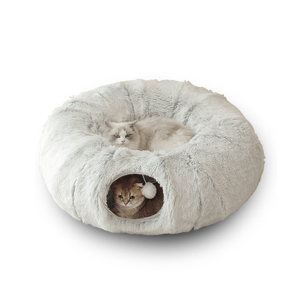 Cozy cat Tunnel Bed - 2 IN 1