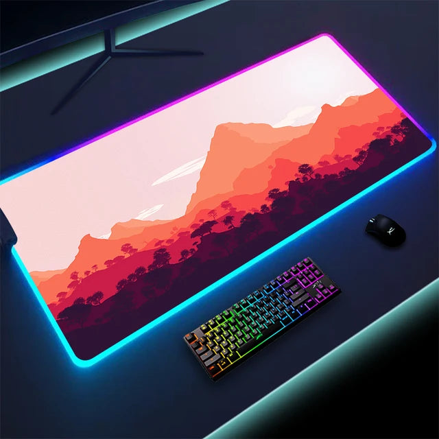 RadiantGlow LED Mouse Pad