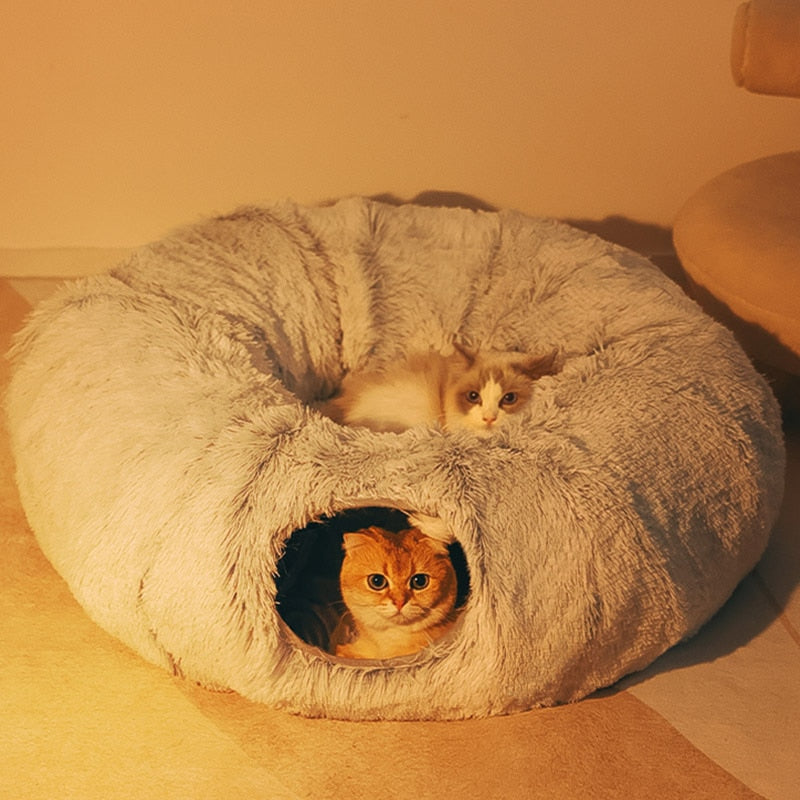 Cozy cat Tunnel Bed - 2 IN 1